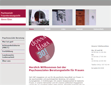 Tablet Screenshot of donna-klara.de